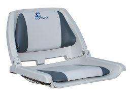 Сиденье с виниловыми подушками, серое с темно-серым (10253848)